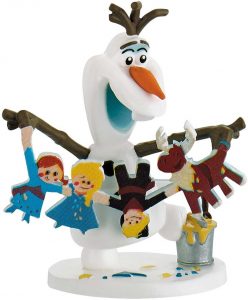 Figura de Olaf con guirnalda de Bullyland - Las mejores figuras de Olaf de Frozen