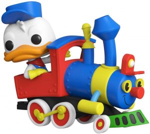 Figura del pato en tren de FUNKO POP - Las mejores figuras del pato Donald