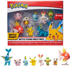 Set de Pokemon Battle de Pikachu, Scorbunny, Jigglypuff, Vaporeon, Grookey, Sobble, Cubone y Magikarp - Los mejores sets de Pokemon Battle