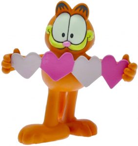 Figura De Garfield Con Corazones De Plastoy – Las Mejores Figuras Y Muñecos De Garfield