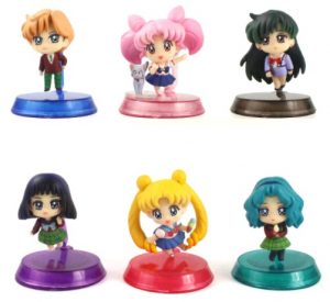 Set de 6 minifiguras de Sailor Moon de Aliexpress de animes 4 - Las mejores figuras de Sailor Moon de Aliexpress