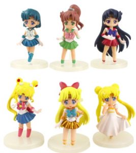 Set de 6 minifiguras de Sailor Moon de Aliexpress de animes 5 - Las mejores figuras de Sailor Moon de Aliexpress