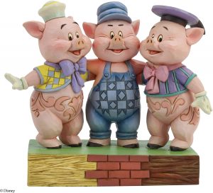 Figura De Los 3 Cerditos De Disney Traditions. Los Mejores Muñecos Y Figuras De Cerdos