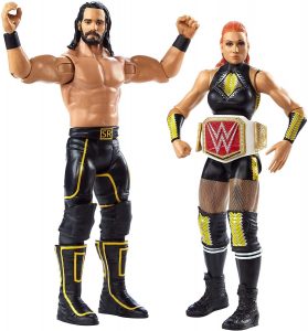 Figura De Becky Lynch Y Seth Rollins De Mattel Barata