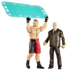 Figura De Brock Lesnar Y Paul Heyman De Mattel Barata