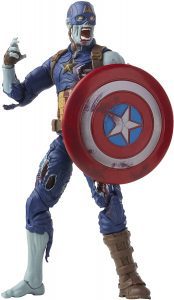 Figura De Capitán América Zombie De Marvel Legends. Las Mejores Figuras Y Muñecos De Marvel Zombies