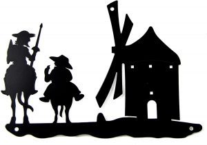 Figura De Silueta De Don Quijote De La Mancha Y Sancho Panza. Las Mejores Figuras De Don Quijote De La Mancha