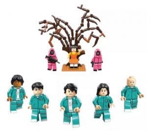 Set De Figuras De Lego Del Juego Del Calamar. Las Mejores Figuras Del Juego Del Calamar. Squid Game