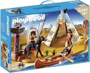 Set De Playmobil 4012 De Campamento Indio