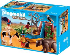 Set De Playmobil 5252 De Niños Indios Con Animales