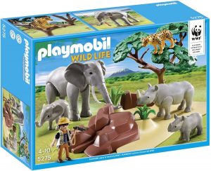 Set De Playmobil 5275 De Elefantes Y Rinocerontes De Playmobil Wild Life