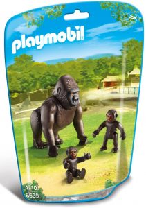Set De Playmobil 6639 De Figuras De Gorilas
