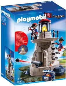 Set De Playmobil 6680 De Faro Con Soldados De Piratas De Playmobil