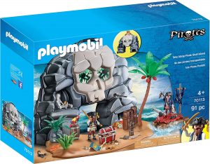 Set De Playmobil 70113 De Isla Pirata Port谩til De Piratas De Playmobil