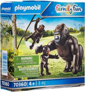Set De Playmobil 70360 De Gorila Con Bebés Del Zoo De Playmobil De Family Fun