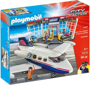 Set De Playmobil 70114 De Avión De Aeropuerto