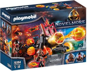 Set De Playmobil 70394 De Catapulta De Lava De Los Bandidos De Burnham De Novelmore
