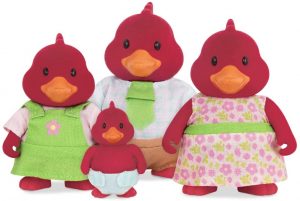 Familia De Patos Rojos De Li鈥檒 Woodzeez