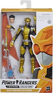 Figura De Power Ranger Dorado De Hasbro Lightning. Las Mejores Figuras De Los Power Rangers