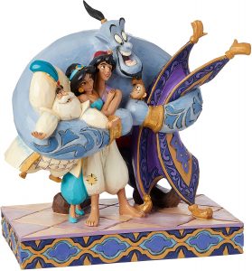 Figura De Personajes De AladdÃ­n Con El Genio De Aladdin De Disney Traditions