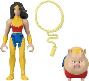 Figura De Pb Con Wonder Woman De Dc Liga De Supermascotas De Hasbro